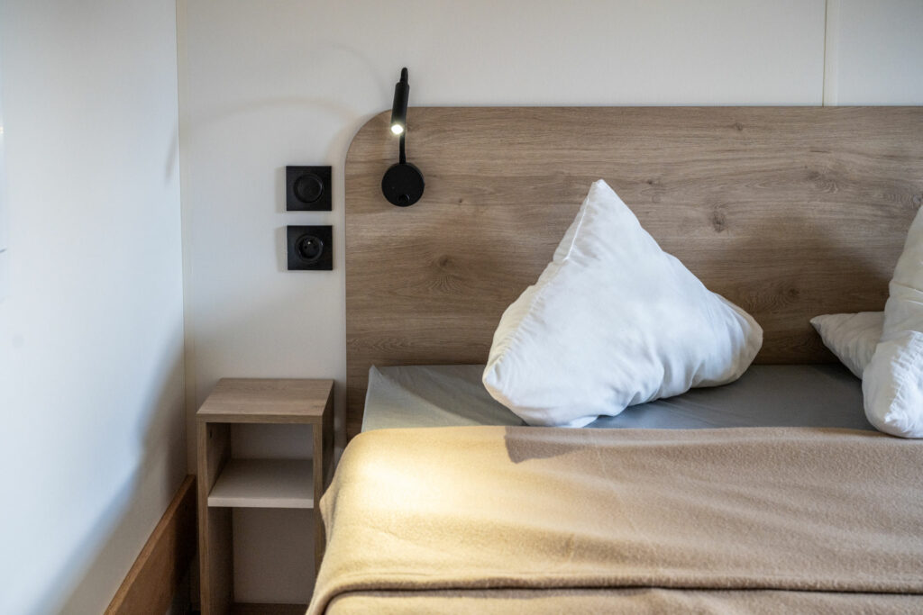 Chambre - Mobil-home PMR au camping Le Florival © Vincent Schneider